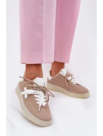 Nízké Dámské Sportovní Boty Béžové model 21685644 - Boto Nízké Dámské Sportovní Boty Béžové model 21685644 - Boto