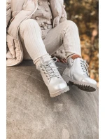 práškové stříbrné teplé Dětské boty traper Dexter práškové stříbrné teplé Dětské boty traper Dexter