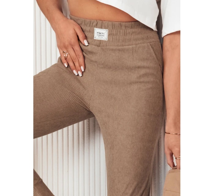 Dámské tepláky MORSI camel FashionStreet UY2041 Dámské tepláky MORSI camel FashionStreet UY2041