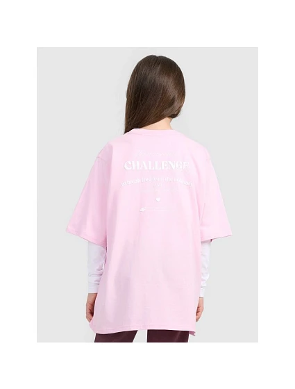 Dívčí tričko oversize s potiskem model 21736463 - 4F