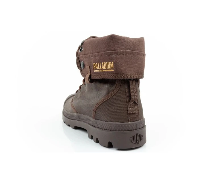 Pánská sportovní obuv Palladium Baggy Coated kotníkové tenisky fashion dark brown