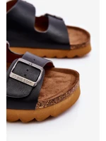 Klasické dámské pantofle Big Star model 21610501 Černé - Big Star Shoes Klasické dámské pantofle Big Star model 21610501 Černé - Big Star Shoes