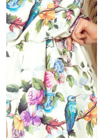 Dámské maxi šaty s rozparkem Numoco - barevné