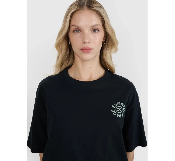 Dámské tričko oversize s potiskem 4F 4FWSS25TTSHF1993-20S Dámské tričko oversize s potiskem 4F 4FWSS25TTSHF1993-20S