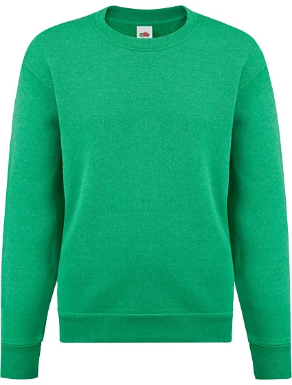 Fruit of the Loom Classic Kids Set-In Sweat Dětská mikina 16.2041 retro heather green Fruit of the Loom Classic Kids Set-In Sweat Dětská mikina 16.2041 retro heather green