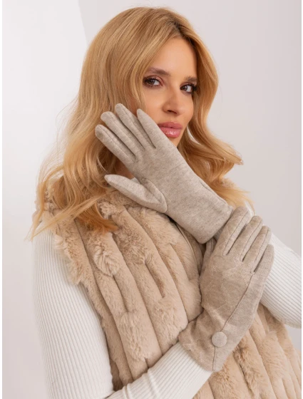 Rękawiczki AT RK model 19367645 beżowy - FPrice