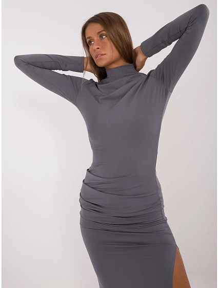 Sukienka LK SK model 20479716 szary - FPrice Sukienka LK SK model 20479716 szary - FPrice