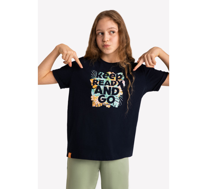 Volcano Regular T-Shirt T-Ready Junior G02474-S22 Námořnická modrá