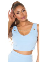 Sexy Koucla Crop top with chain detail