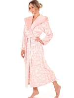 Dámský župan Flora s kapucí 3956 3053 růžová perla - Vestis