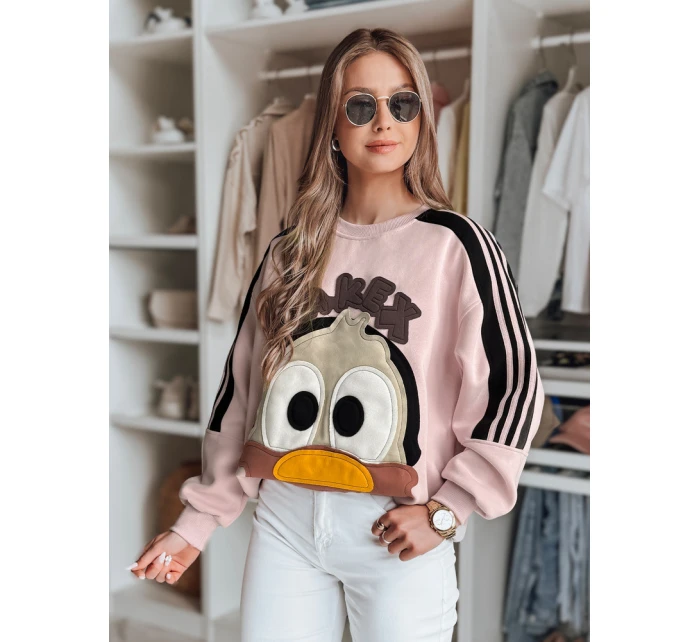 Dámská oversize mikina se  růžová Dstreet model 21989204 - FashionStreet