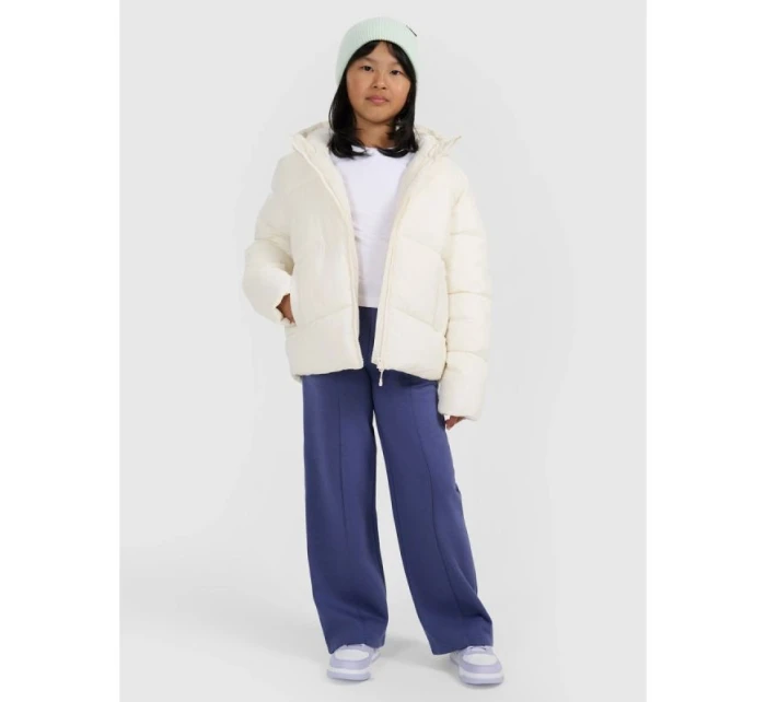 Dívčí péřová bunda se syntetickou výplní 4F 4FJRAW25TDJAF0825-10S