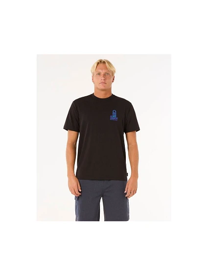Tričko RIP CURL Vaporcool Search Stack Tee, černé