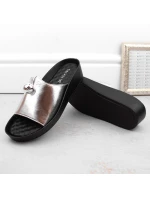 Dámské ažurové sandály béžové model 21904482 - Sabatina