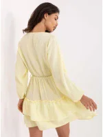 Sukienka MI SK model 21191064 jasny żółty - FPrice