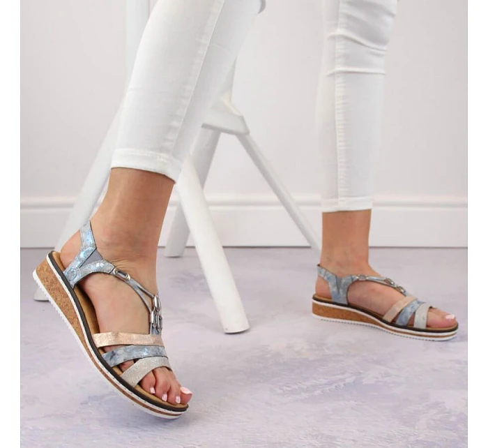 Pohodlné sandály W model 22050656 - Rieker Pohodlné sandály W model 22050656 - Rieker