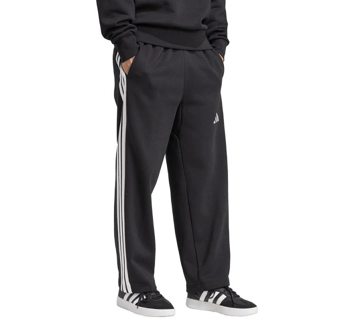 Pánské kalhoty Essentials Stripes Fleece Wide Leg černé model 22059898 - ADIDAS Pánské kalhoty Essentials Stripes Fleece Wide Leg černé model 22059898 - ADIDAS