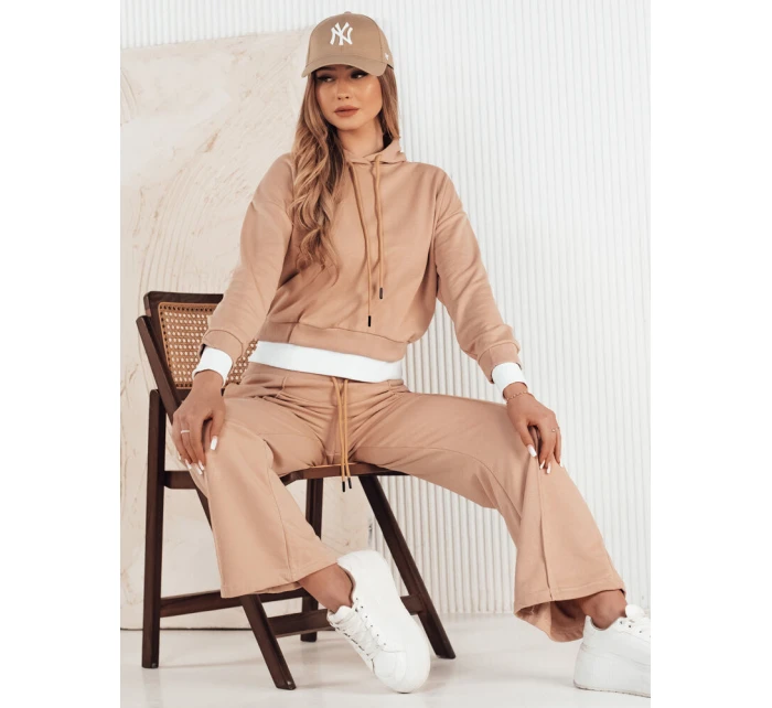 Dámská tepláková souprava SANELIS beige FashionStreet AY0987