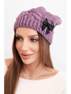 Čepice s rolováním Magda K293 camel