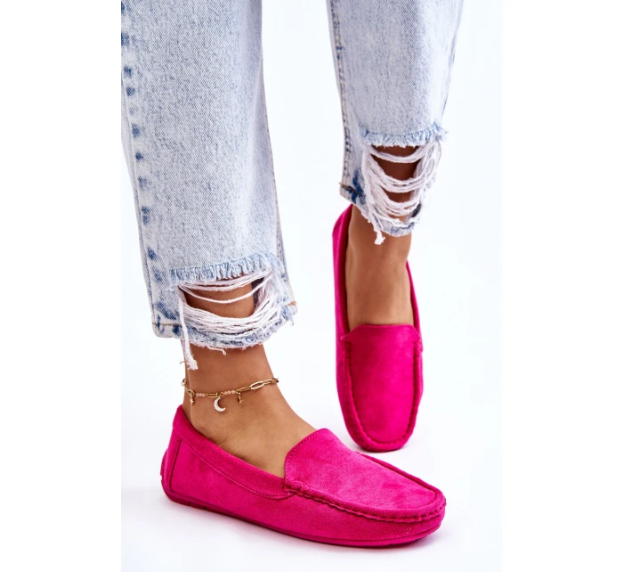 Dámské Semišové Mokasíny Fuchsie Morreno Dámské Semišové Mokasíny Fuchsie Morreno