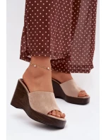 Dámské pantofle na platformě model 21919258 - Boto