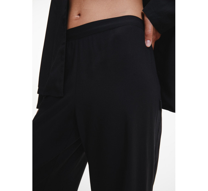 Dámské pyžamové kalhoty Pyjama Pants 000QS6850EUB1 černá - Calvin Klein
