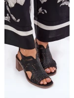 Sandály na podpatku model 211365 Step in style Sandály na podpatku model 211365 Step in style