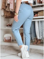 Dámské kalhoty chinos s páskem MODELA modré FashionStreet UY2567
