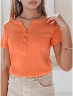 Dámská žebrovaná halenka KISS LOOK oranžová FashionStreet RY2840