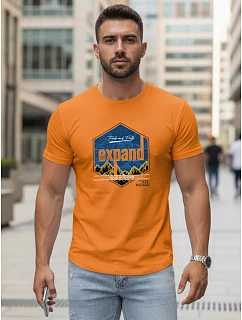 Pánské tričko s potiskem EXPAND oranžové FashionStreet NX5004R