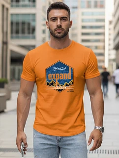 Pánské tričko s potiskem EXPAND oranžové FashionStreet NX5004R