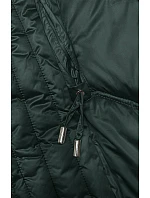 Dlouhá zimní bunda slim-fit tmavě zelená S'west (B8201-10) Dlouhá zimní bunda slim-fit tmavě zelená S'west (B8201-10)