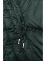 Tmavě zelená dlouhá vypasovaná zimní bunda model 21246707 - S'WEST