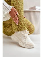 Dámské Sportovní Tenisky Béžové model 21667815 - Boto Dámské Sportovní Tenisky Béžové model 21667815 - Boto