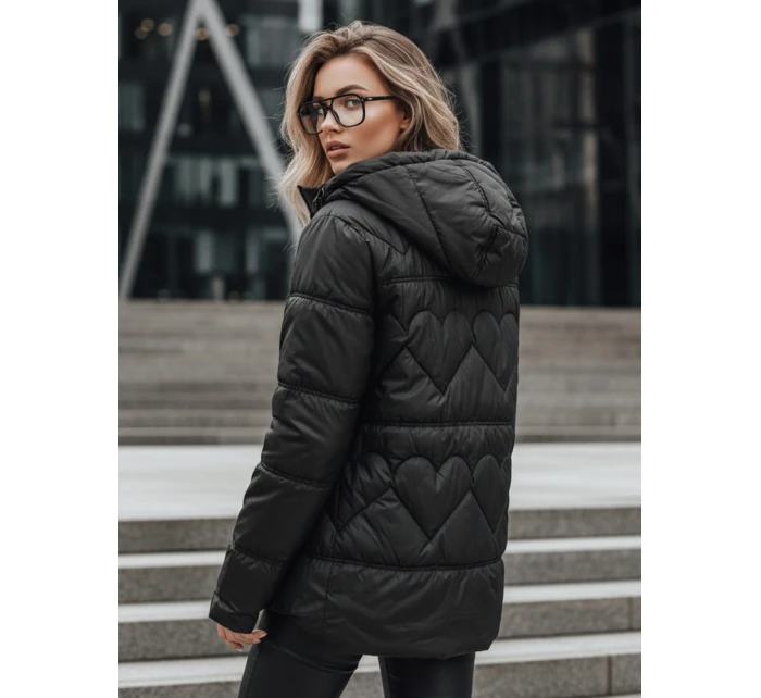 Dámská prošívaná bunda OLMO černá FashionStreet TY4242 Dámská prošívaná bunda OLMO černá FashionStreet TY4242