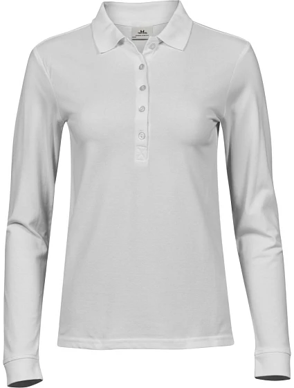 Tee Jays TJ 146 Dámské luxusní elastické piqué polo 18.0146 white Tee Jays TJ 146 Dámské luxusní elastické piqué polo 18.0146 white