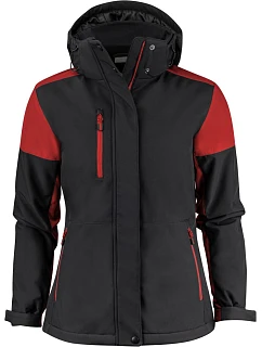 Printer Prime Padded Softshell Women Dámská zimní softshellová bunda 61.1072 black/red