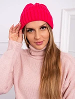 Čepice s rolováním Magda K293 fuchsiová