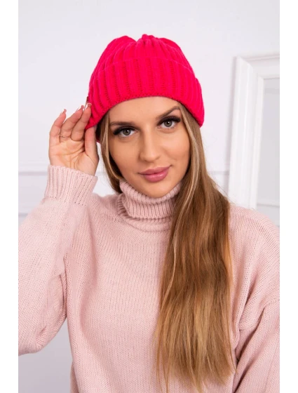 Čepice s rolováním Magda K293 fuchsiová Čepice s rolováním Magda K293 fuchsiová