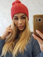 Fleecová čepice Idalia K284 červená