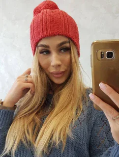 Fleecová čepice Idalia K284 červená