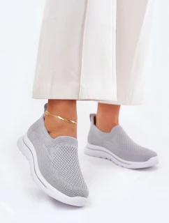 Dámské Textilní Tenisky Šedé Adiora
