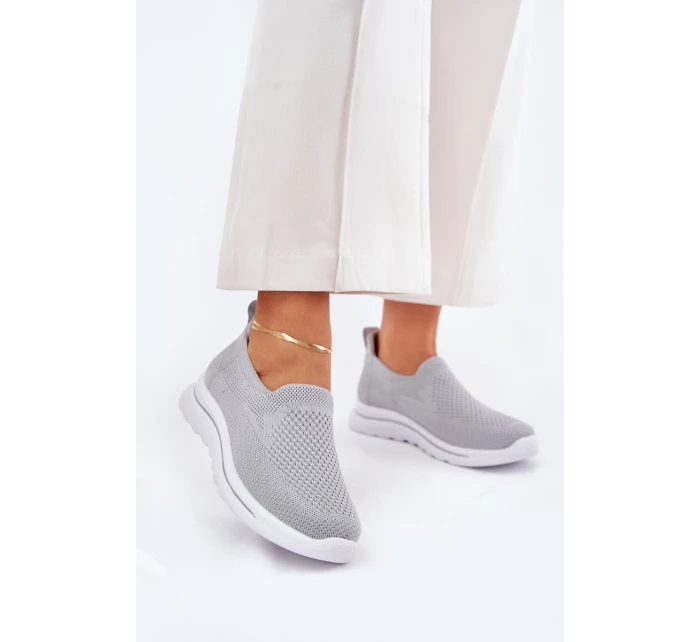 Dámské Textilní Tenisky Šedé model 21689117 - EVENTO