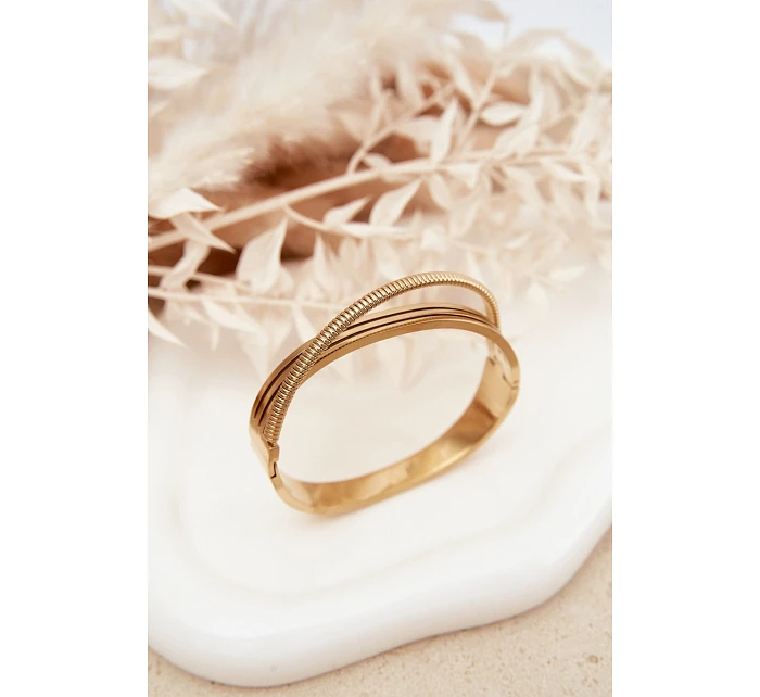 Dámský náramek ze nerezové oceli zlatý Dámský náramek ze nerezové oceli zlatý