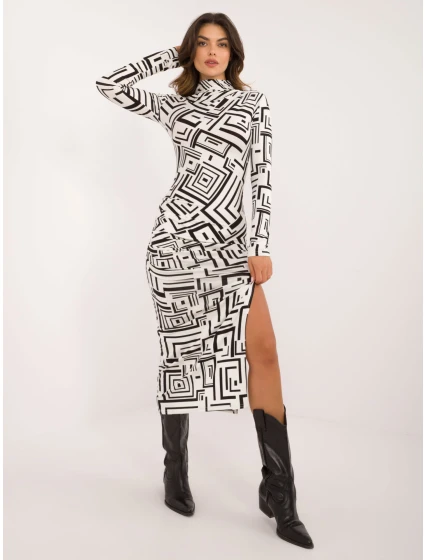 Sukienka LK SK  biało czarny model 22003971 - FPrice