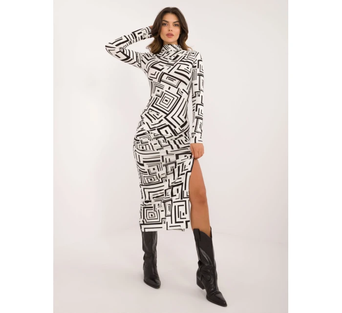 Sukienka LK SK  biało czarny model 22003971 - FPrice