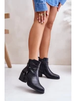 Dámské Kotníkové Boty Na Podpatku Zateplené Černé Lobina Dámské Kotníkové Boty Na Podpatku Zateplené Černé Lobina