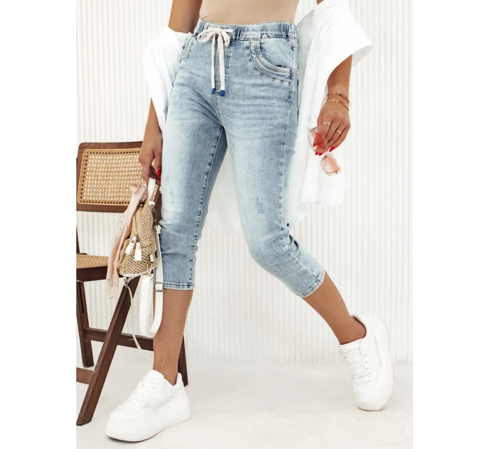 Dámské džíny CAPRI STYLE modré FashionStreet UY2120 Dámské džíny CAPRI STYLE modré FashionStreet UY2120