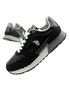 U.S. Polo model 22115490 sportovní boty tenisky pánské módní pohodlné černé