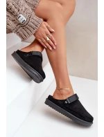 Zateplené dámské pantofle na platformě černé model 21680693 - Boto Zateplené dámské pantofle na platformě černé model 21680693 - Boto